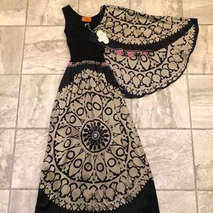 Pure Silk Black Maxi Dress